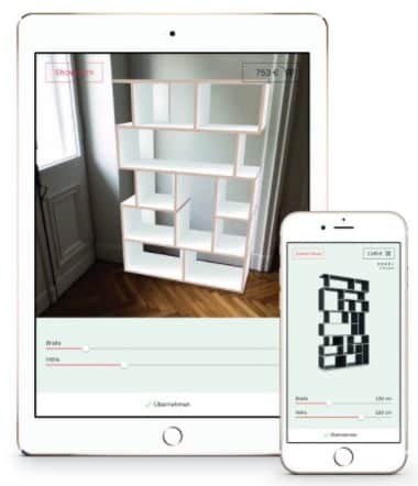 Tylko application application de conception paramétrique en réalité augmentée Ikea