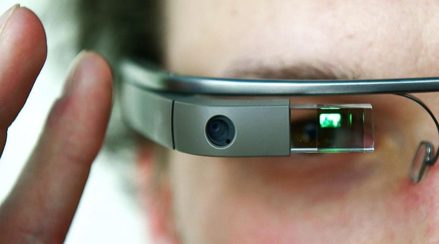 google glass doigt