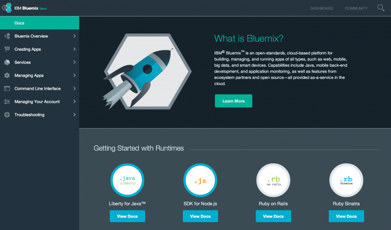 Bluemix, lancé depuis 2014 aide les devellopeurs d'IoT dans leurs conceptions.