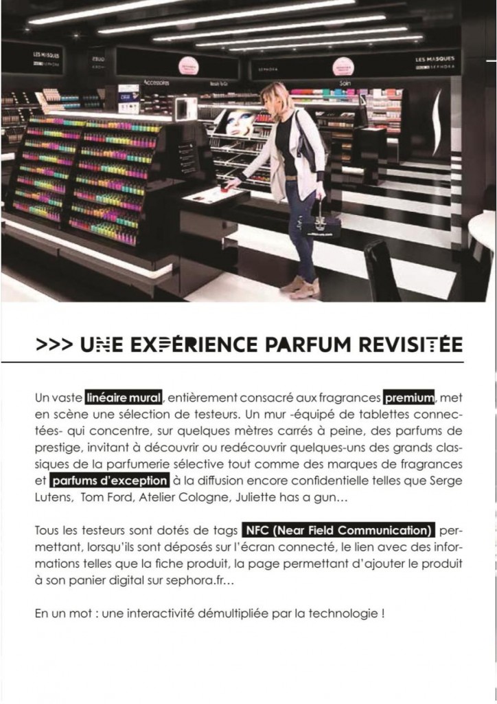 expérience parfum Sephora connecté