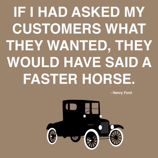 If I had asked my customers what they wanted...