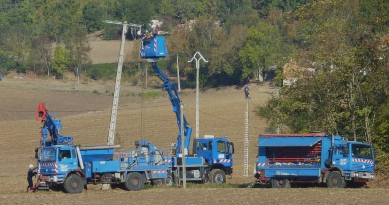 ERDF camion techniciens