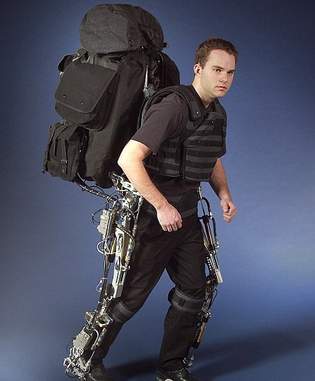 Homme bionique jambe artificielle