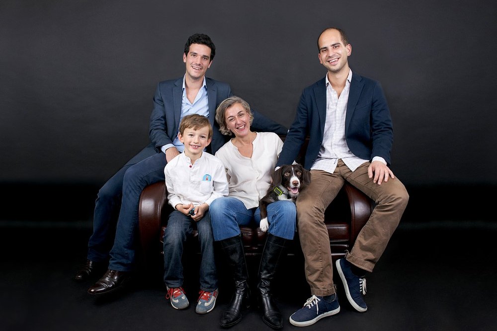 portrait de famille des fondateurs de weenect