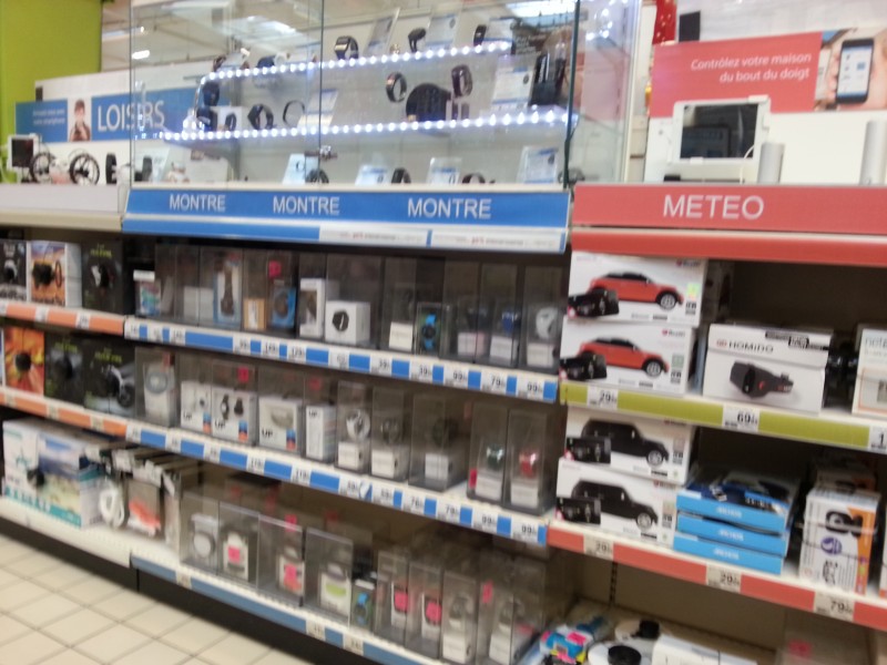rayon objet connecté auchan