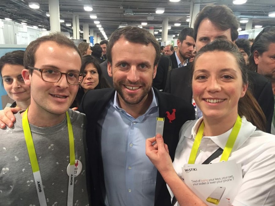 Wistiki au CES avec Macron