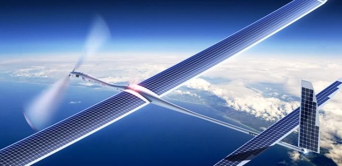 skybender google drone solaire 5G