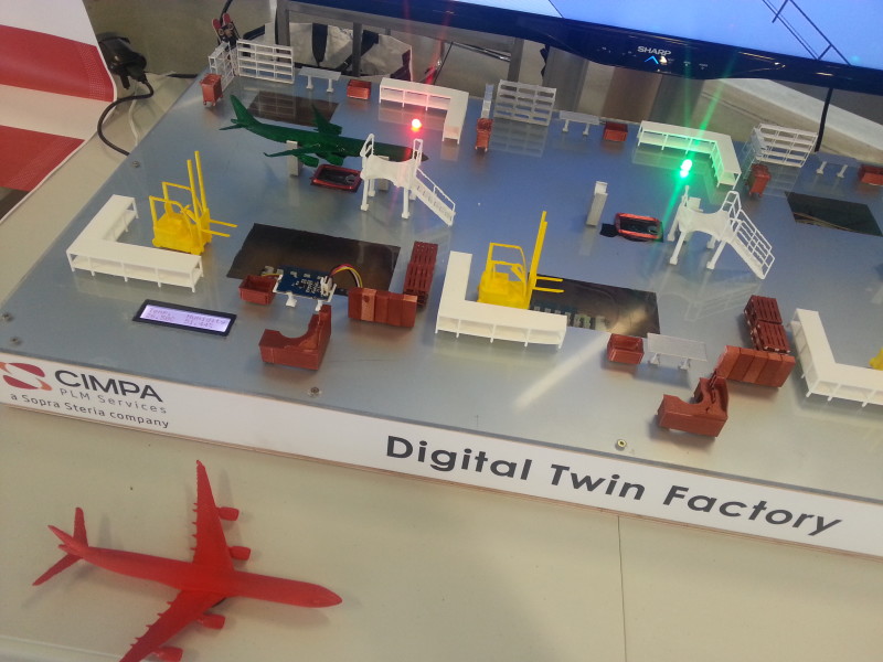 sopra steria La maquette physique de la Digital Twin Factory