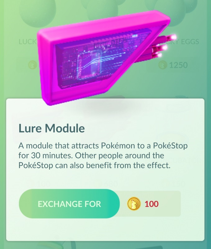 pokémon go module leurre