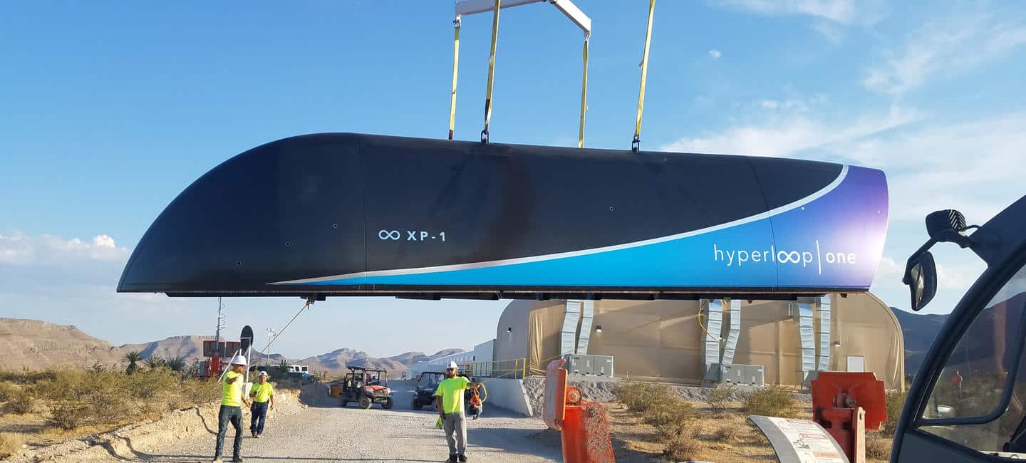 Hyperloop test succès entré dans l'histoire nevada Musk