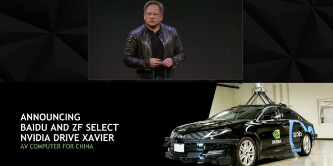 Nvidia va équiper les voitures autonomes de Nvidia, Uber et Volkswagen