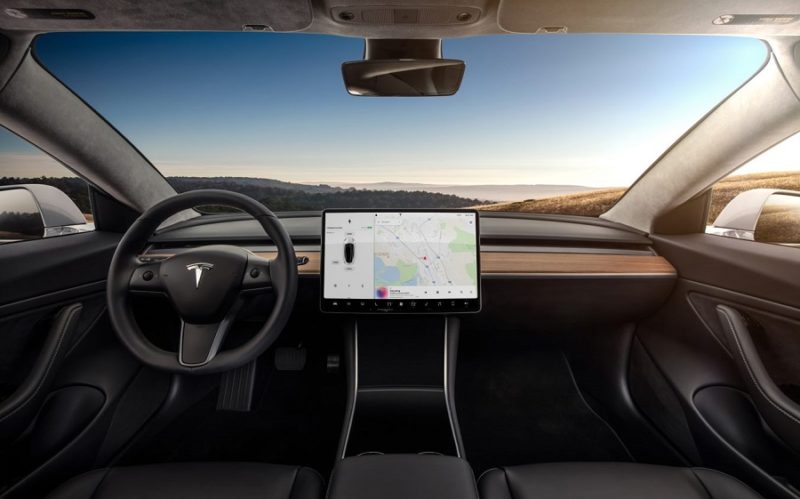 tableau de bord tesla 3