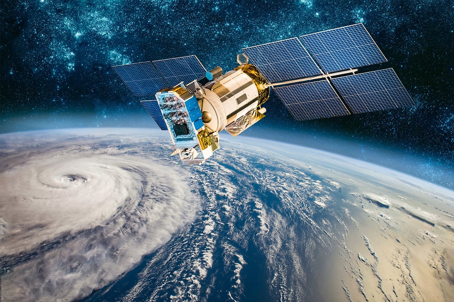 satellite dans l'espace