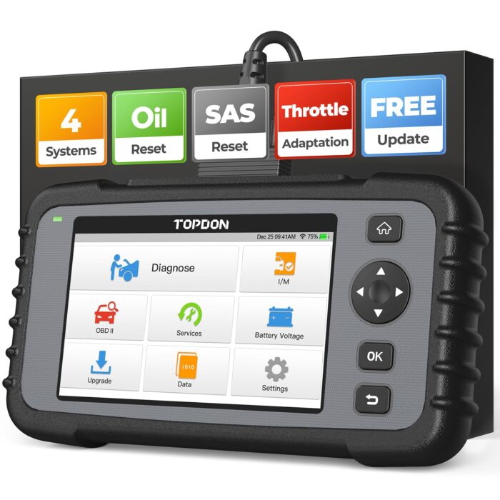 Topdon ArtiDiag500, Valise de diagnostic, Scanner automobile, Outil de diagnostic professionnel