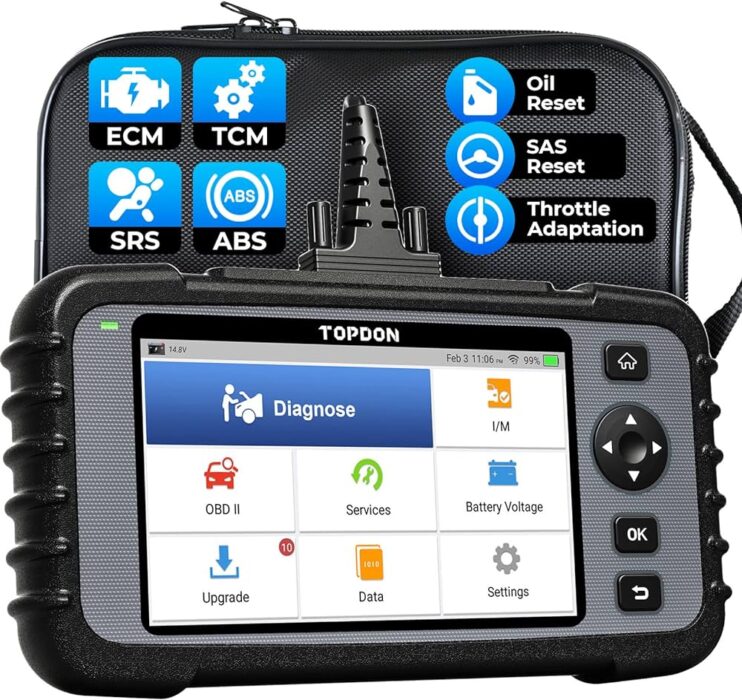 Topdon ArtiDiag500, Valise de diagnostic, Scanner automobile, Outil de diagnostic professionnel