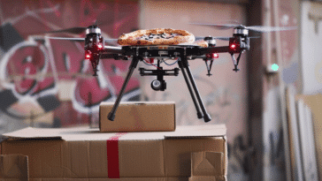 Livraison par drone Domino's pizza