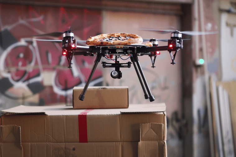 Livraison par drone Domino's pizza