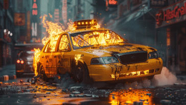 La foule met le feu à un taxi Waymo à San Francisco