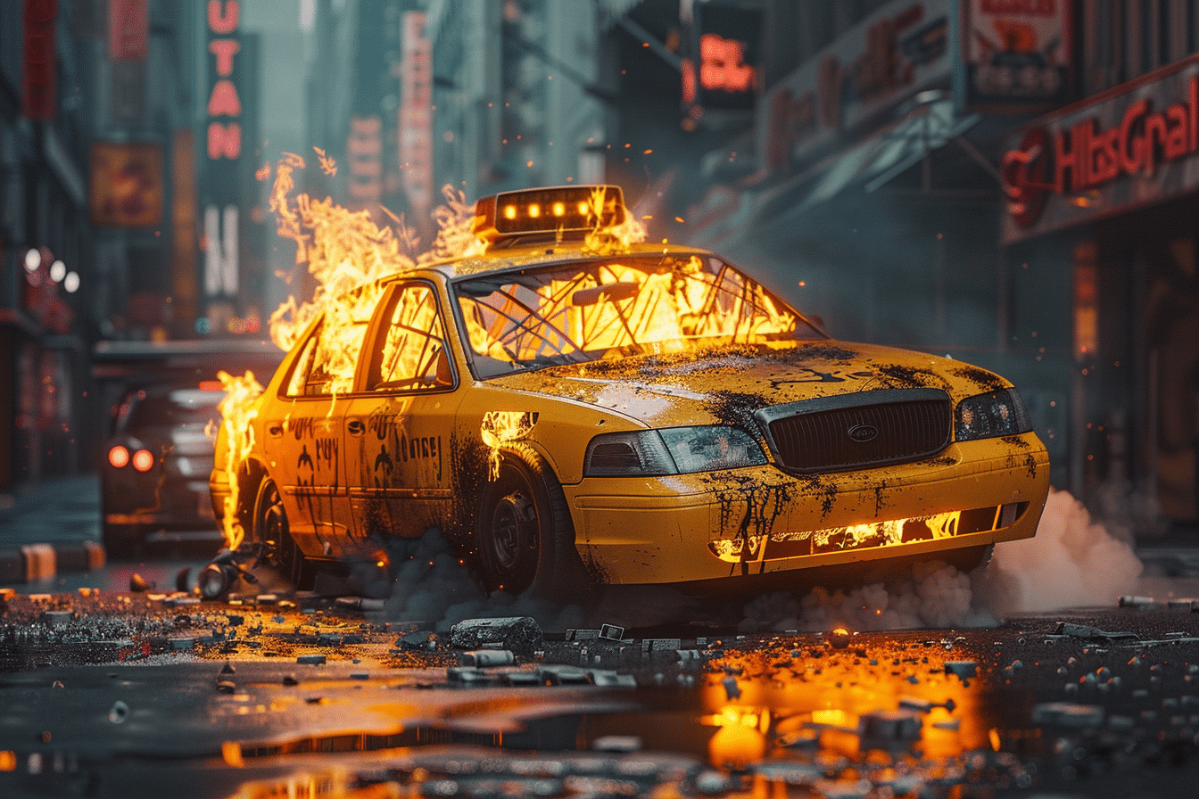 Un groupe de 20 personnes incendient un taxi Waymo à San Francisco