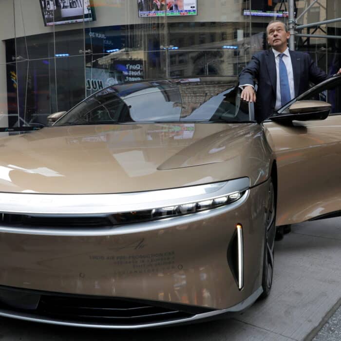 Peter Rawlinson Lucid lancement SUV Lucid