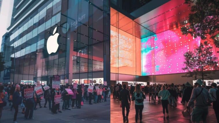 Apple Store grève OpenAI annonce