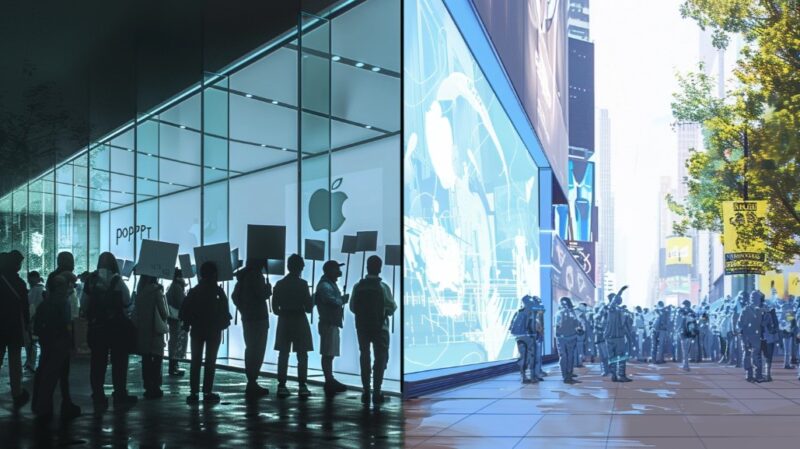 Apple Store grève OpenAI annonce