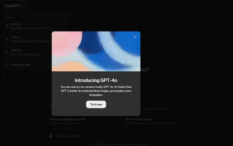 OpenAI GPT-4o intelligence artificielle multimodale