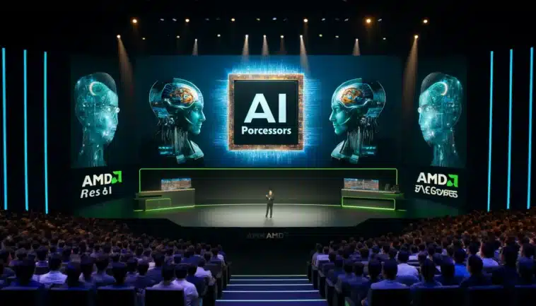 Puces IA AMD Rivalité AMD Nvidia Nouveaux processeurs IA