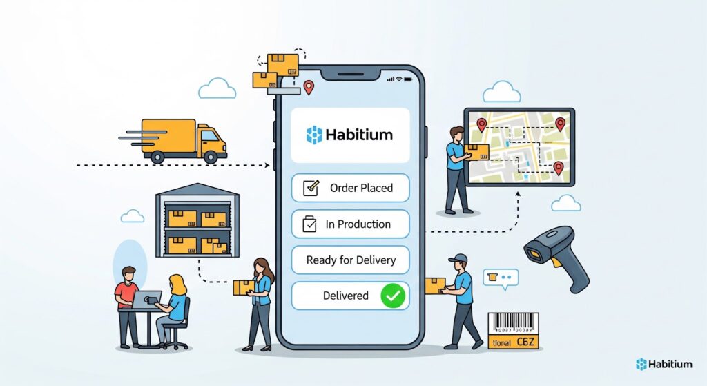 Gestion des commandes et de livraisons avec Habitium
