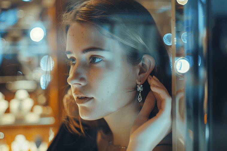 Boucles d'oreilles connectées