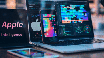 Des appareils domestiques d'Apple dont un iPhone et un Macbook