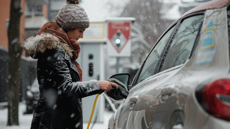 recharge rapide des véhicules électriques en hiver