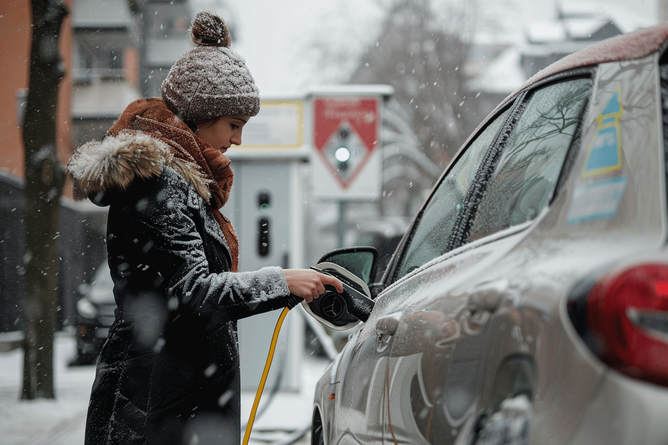 recharge rapide des véhicules électriques en hiver