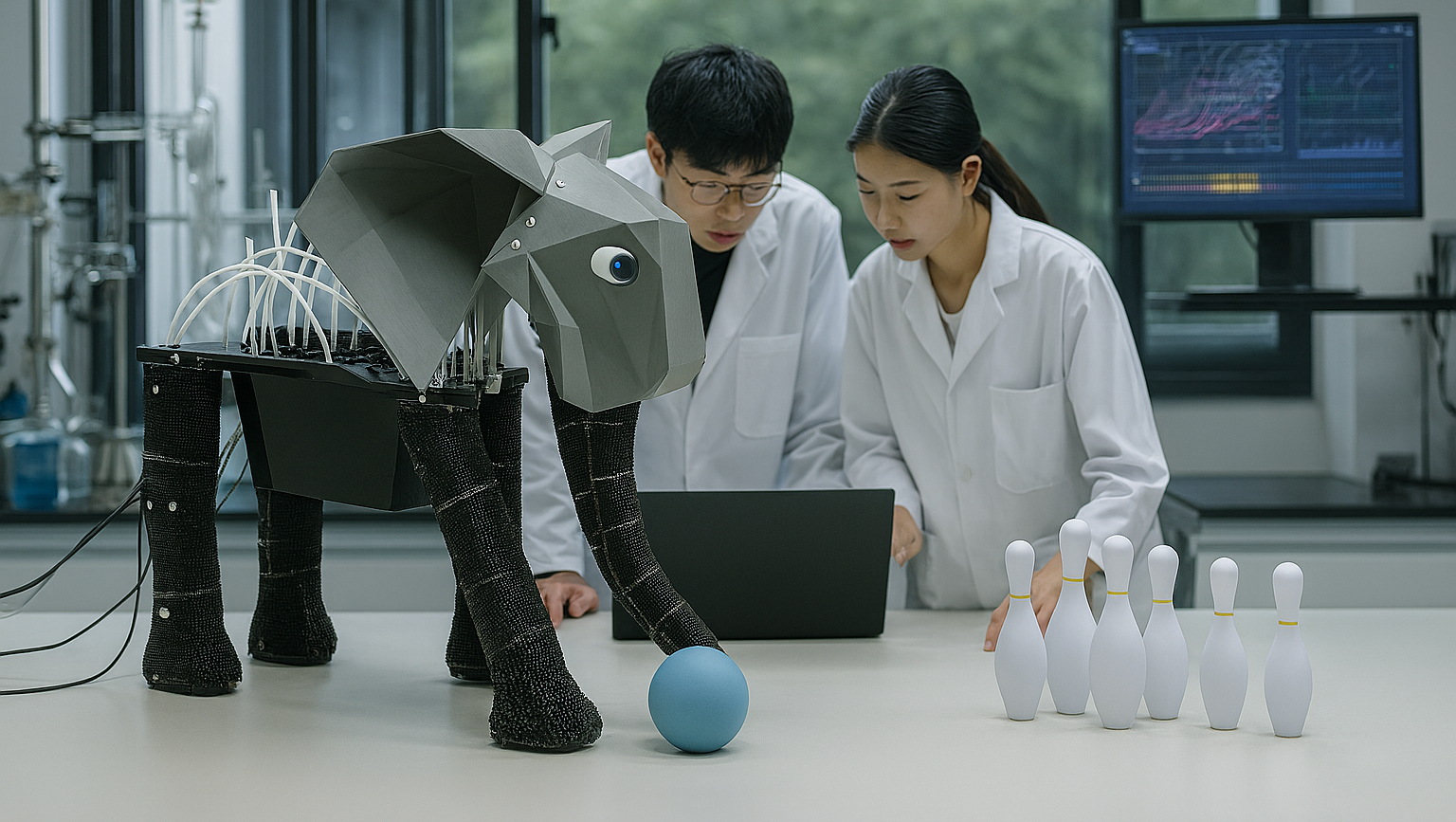 Ce robot en mousse bouge comme un vrai éléphant