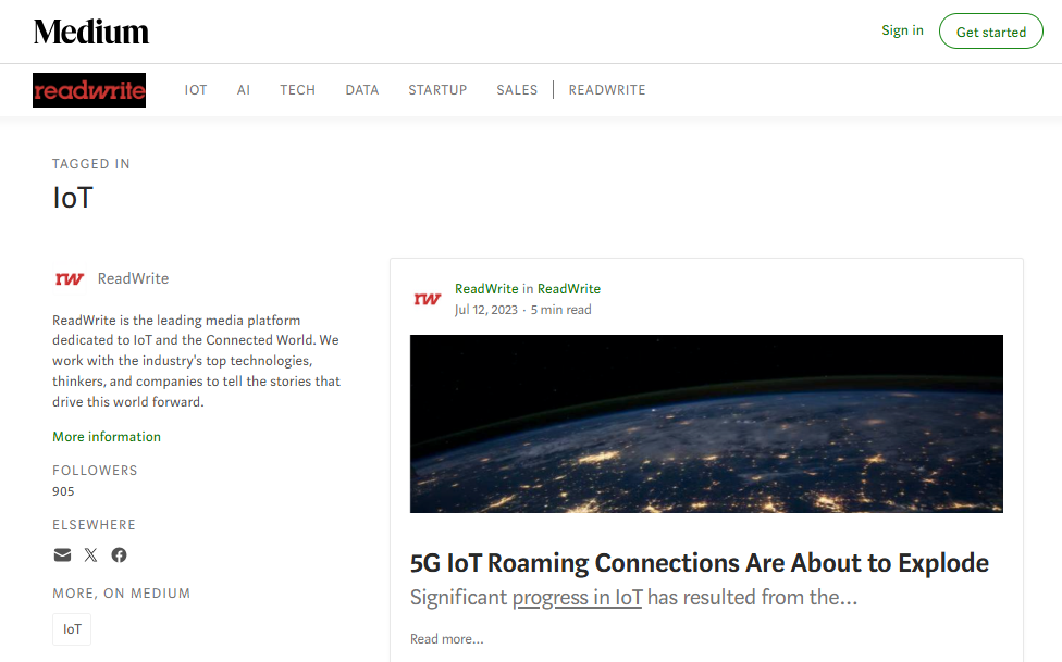 meilleurs sites d'actualité IoT - readwrite