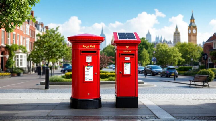 découvrez comment la royal mail modernise le courrier au royaume-uni avec l'installation de boîtes aux lettres alimentées à l'énergie solaire dans plusieurs villes, offrant une solution innovante et écologique.