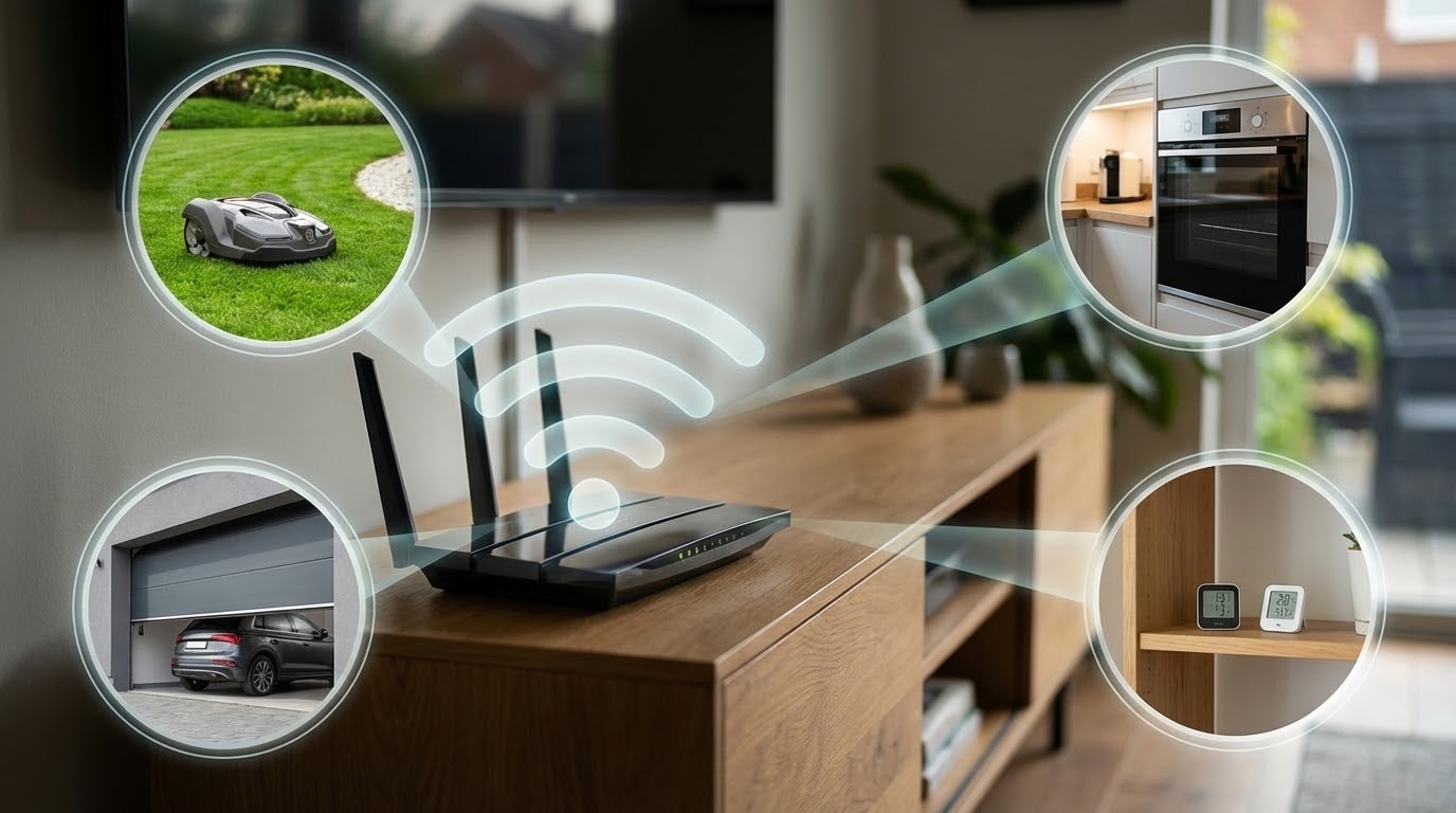 Un routeur Wifi et des objets connectés avec connexion stabilisée grâce au Wifi SPC