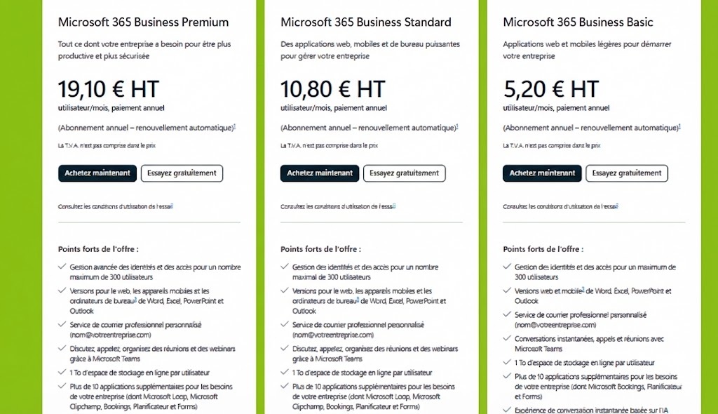 Office 365 - prix professionnel