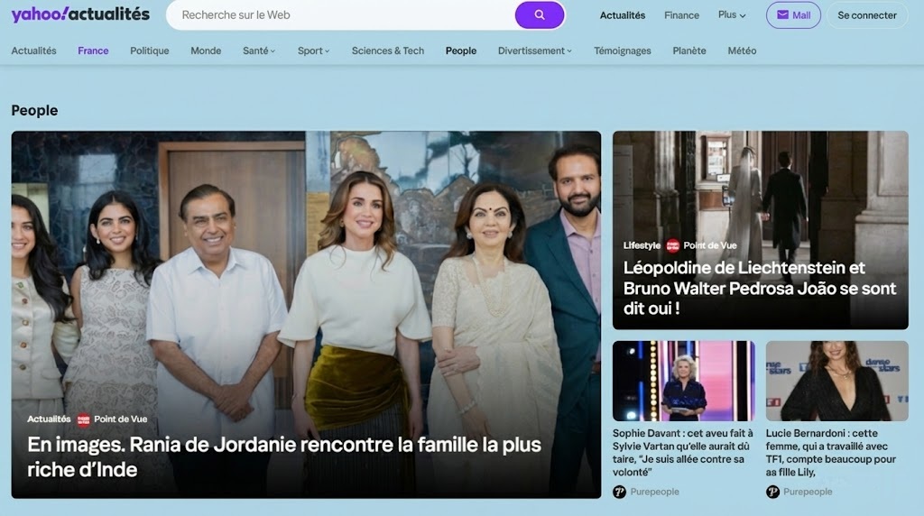 yahoo actu - people