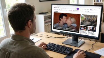 yahoo actu sur un écran