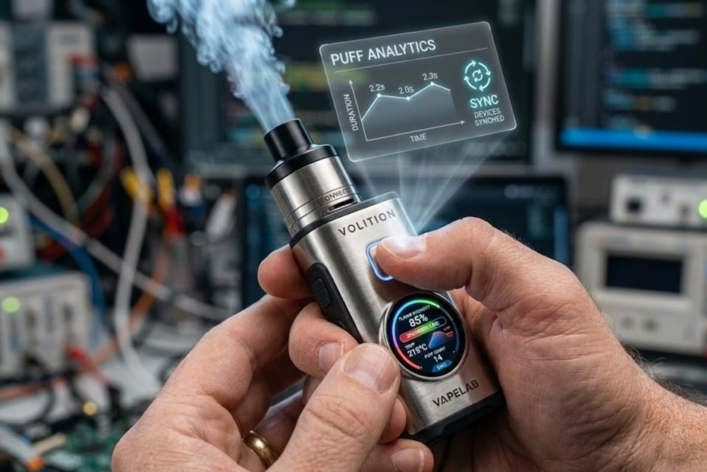 Cigarette électronique avec fonctionnalité interactive