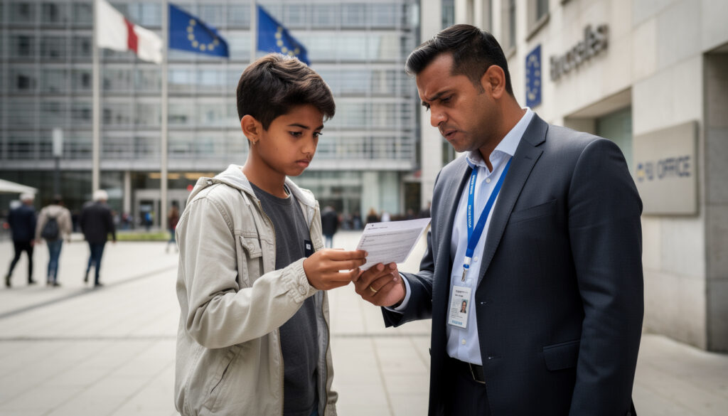 bruxelles remet en cause l'efficacité de l'auto-déclaration d'âge face aux dangers pour les mineurs, soulignant la nécessité de mesures plus strictes pour protéger les jeunes.