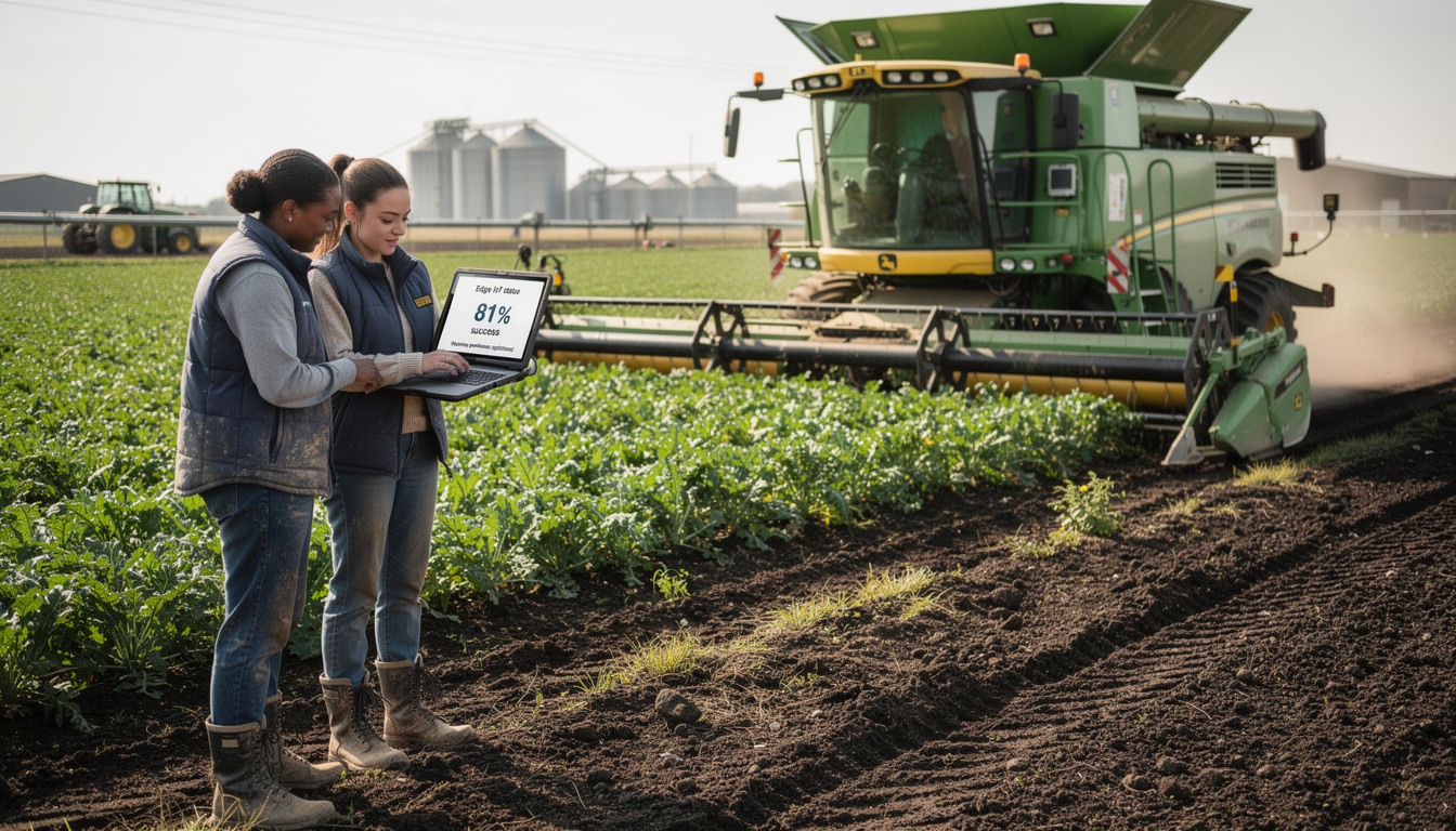 découvrez comment les machines agricoles améliorent leur performance avec l'edge iot, atteignant un taux de réussite de 81 % grâce à cette technologie avancée.