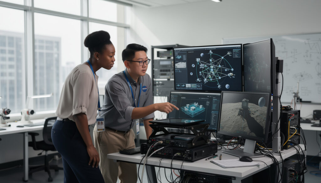 découvrez comment la nasa utilise les jumeaux numériques de synopsys pour concevoir un réseau lunaire innovant, alliant technologie avancée et exploration spatiale.