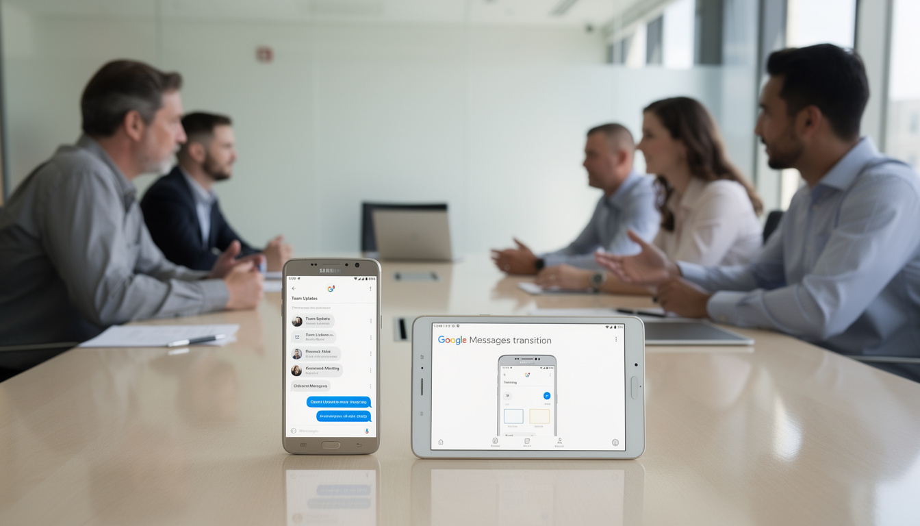samsung annonce la fin de sa propre messagerie et encourage ses utilisateurs à passer rapidement à google messages pour une expérience plus fluide et intégrée.