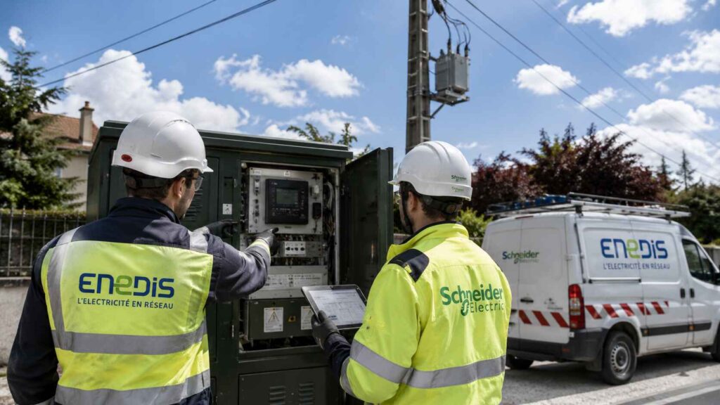 Le groupe Schneider renforce son partenariat avec Enedis pour le réseau électrique