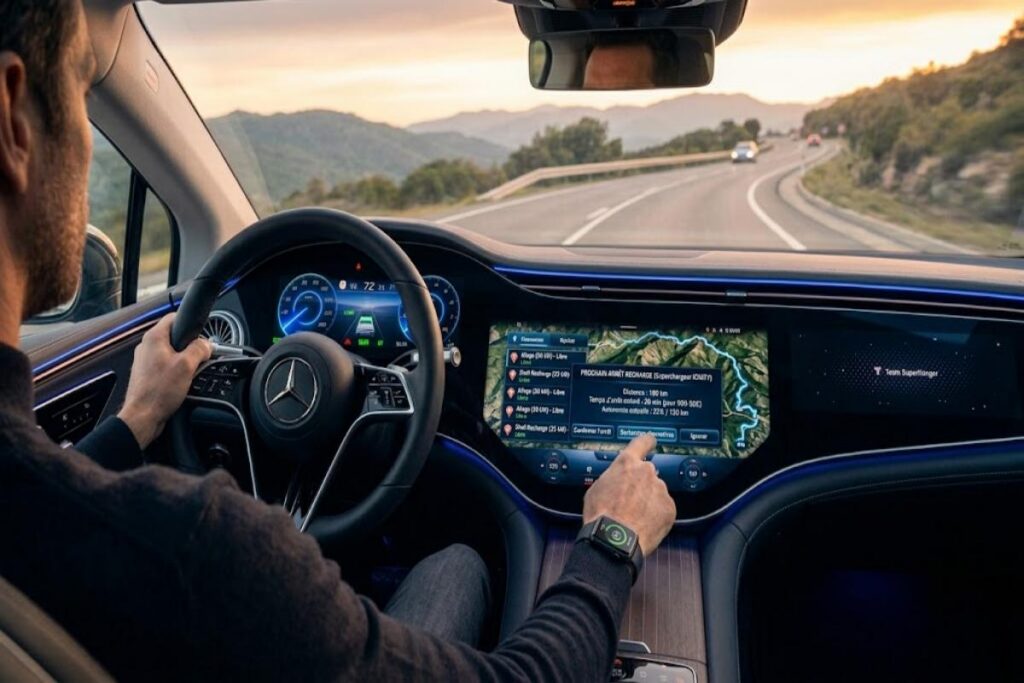 Utilisation du système GPS pour planifier le trajet