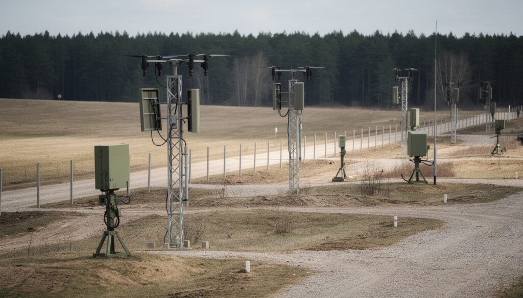 l’estonie installe des systèmes anti-drones sophistiqués à sa frontière avec la russie pour renforcer la sécurité et prévenir les intrusions aériennes.