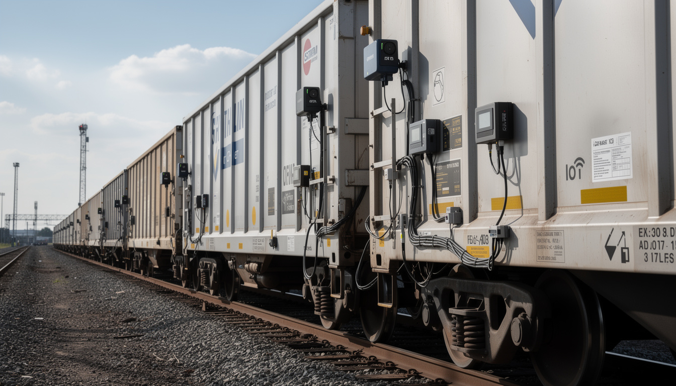 le suivi connecté des wagons de fret avance, offrant de nouvelles possibilités de gestion, malgré que la majorité du parc de wagons ne soit pas encore équipée de cette technologie.