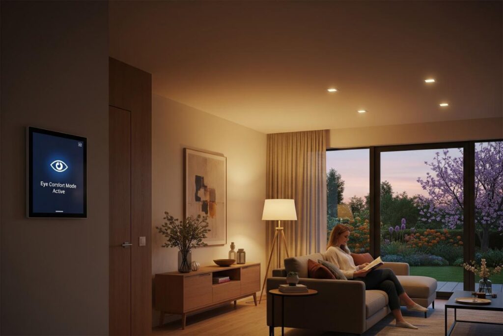 Le système d'éclairage connecté améliore la luminosité dans chaque pièce de la maison